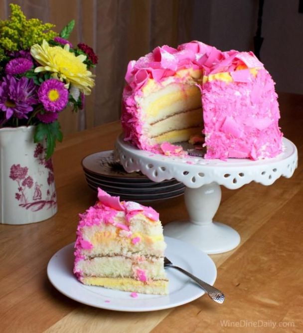 pinkchampagnecake